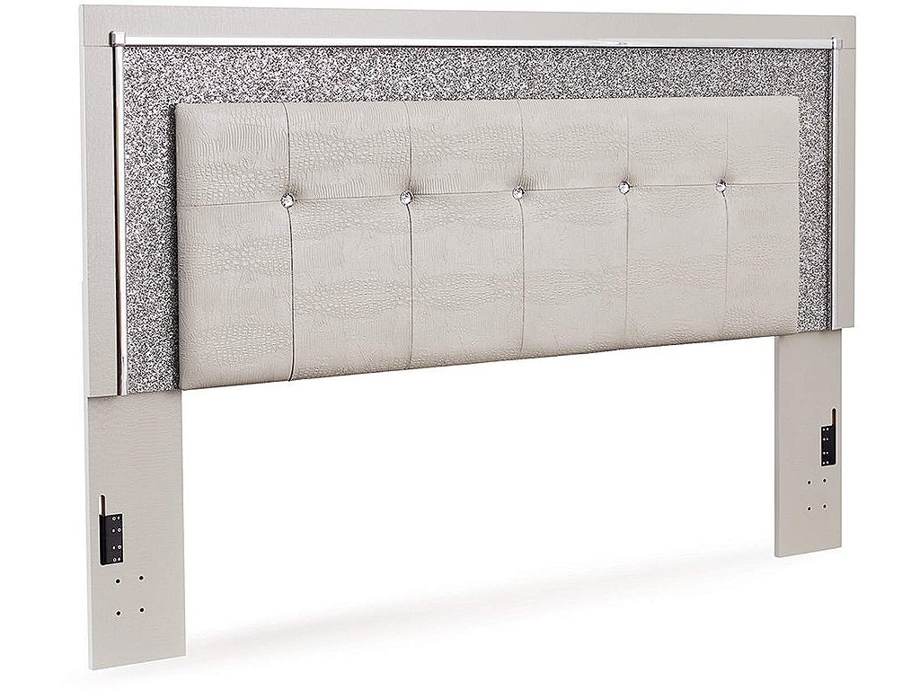 Zyniden King Upholstered Panel Headboard