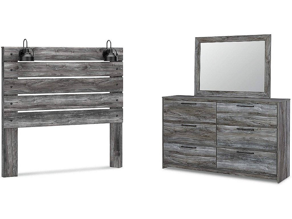 Baystorm Queen Panel Headboard, Dresser and Mirror