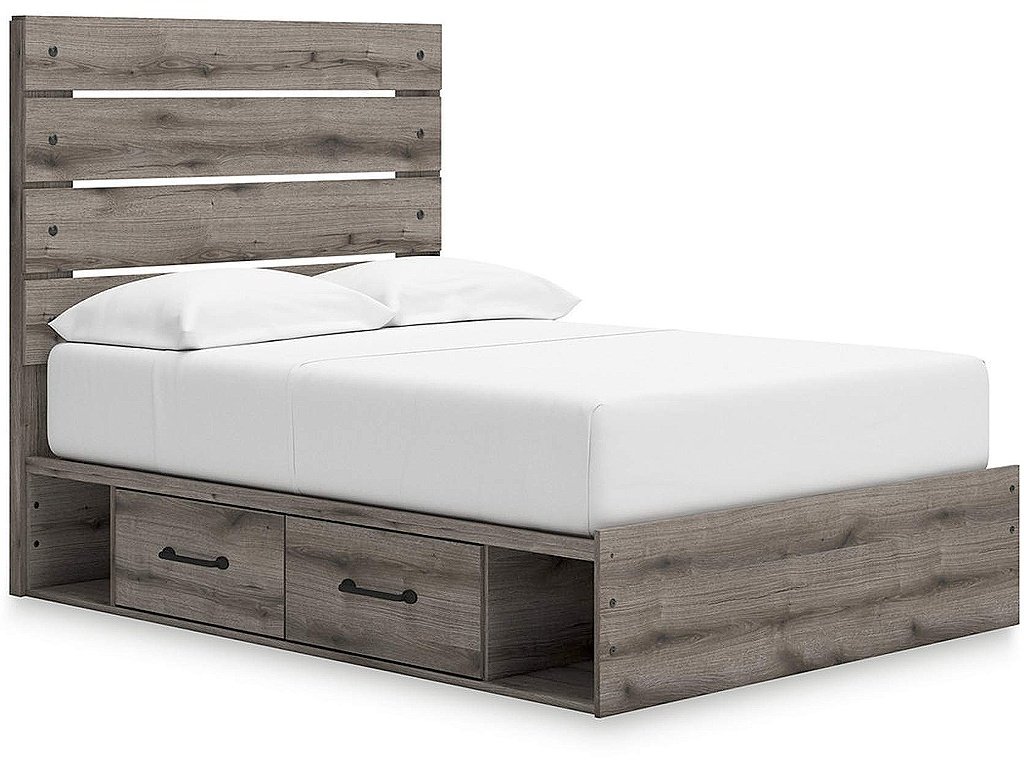 Graystorm Full Panel Storage Bed