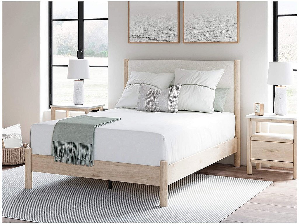 Cadmori Queen Upholstered Panel Bed