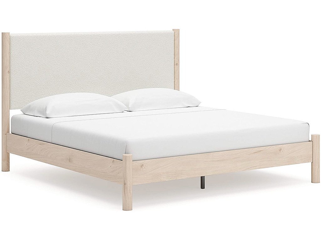 Cadmori King Upholstered Panel Bed