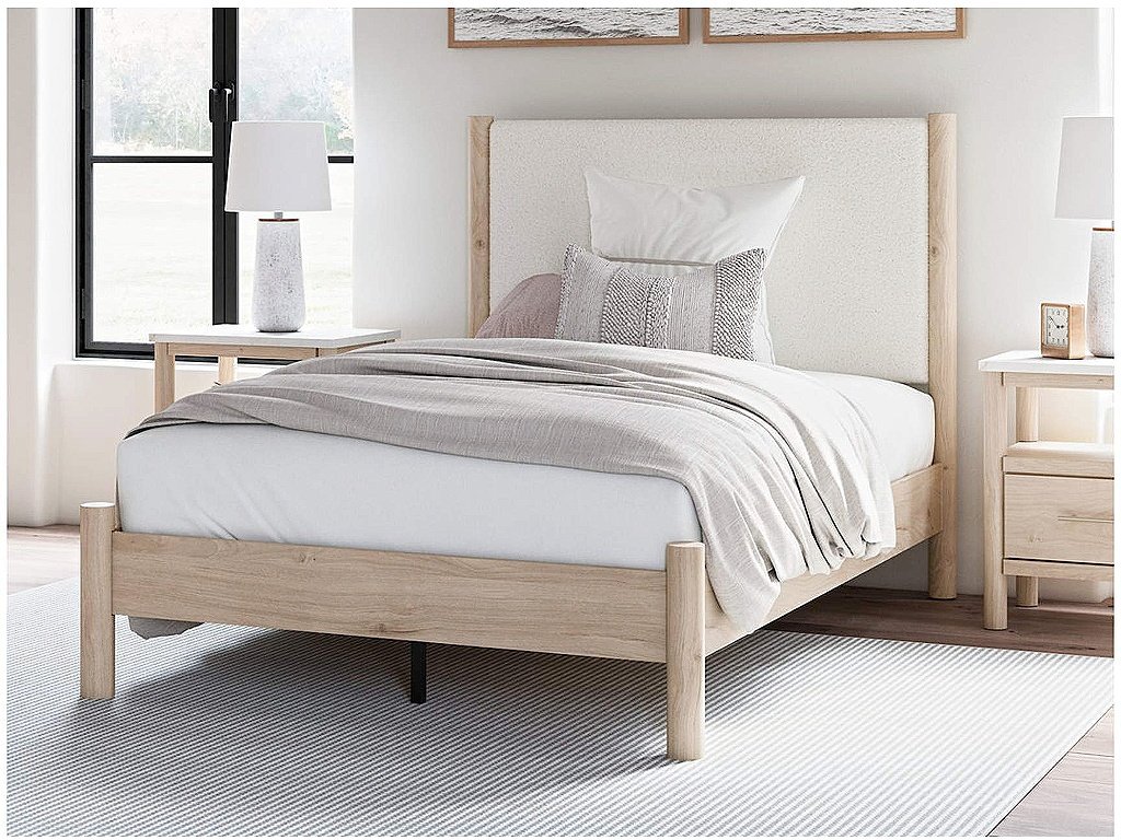 Cadmori Full Upholstered Panel Bed