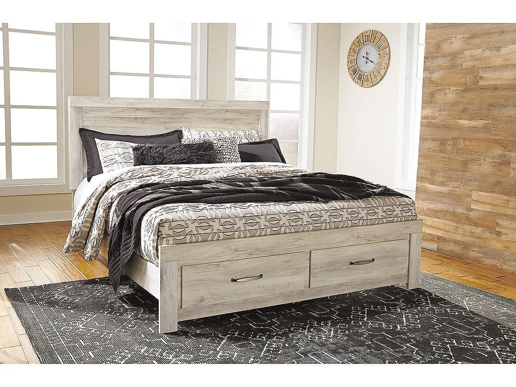 Bellaby King Platform Bed with 2 Storage Drawers