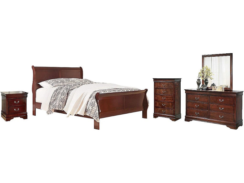 Alisdair Queen Sleigh Bed, Dresser, Mirror, Chest and Nightstand