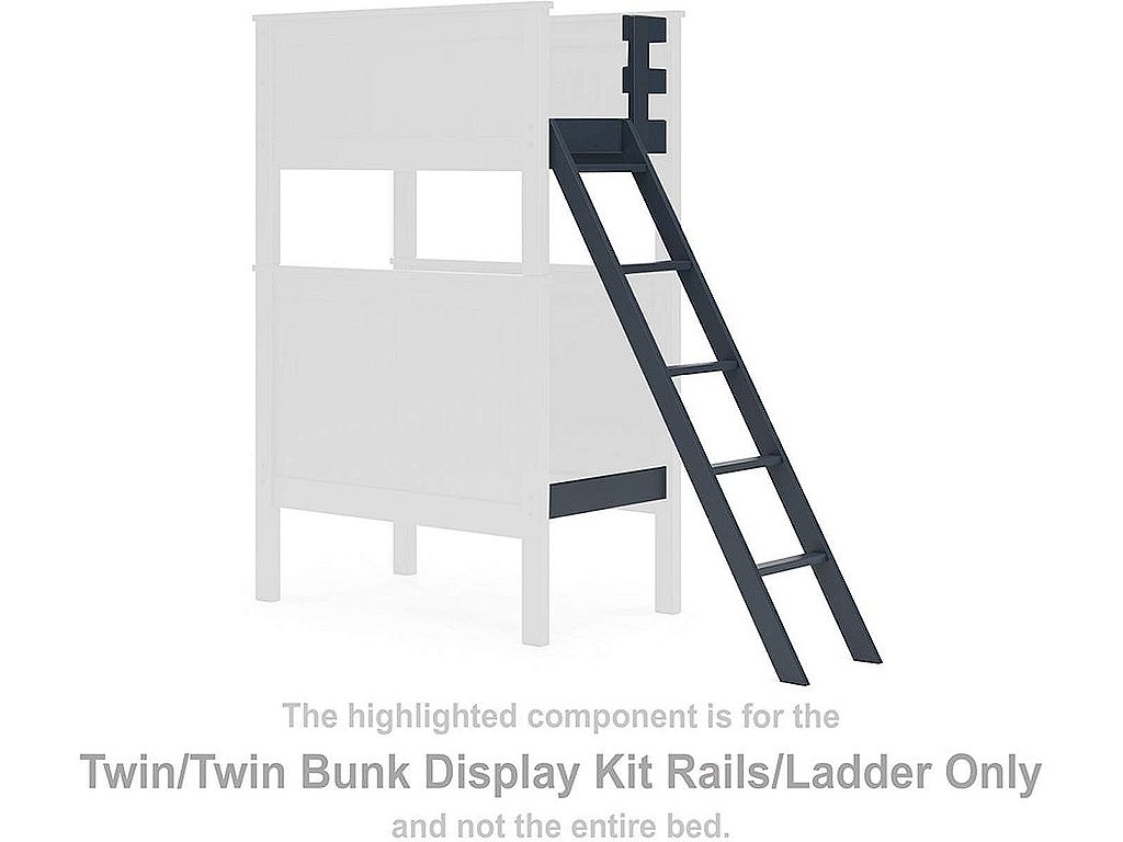 Nextonfort Twin/Twin Bunk Display Kit Rails/Ladder