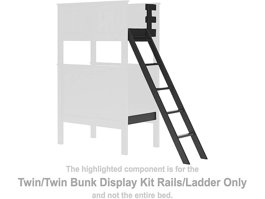 Nextonfort Twin/Twin Bunk Display Kit Rails/Ladder