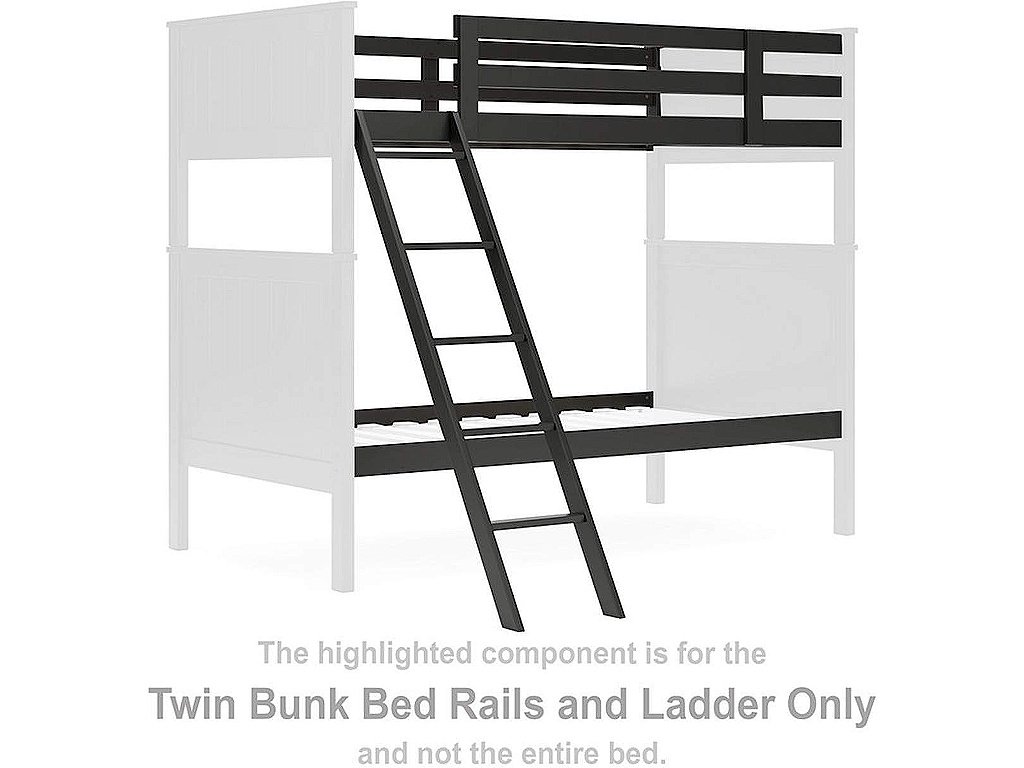 Nextonfort Twin Bunk Bed Rails and Ladder