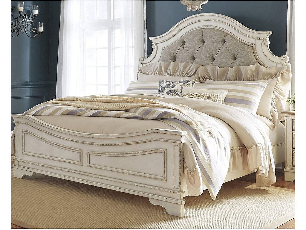 Realyn California King Upholstered Panel Bed