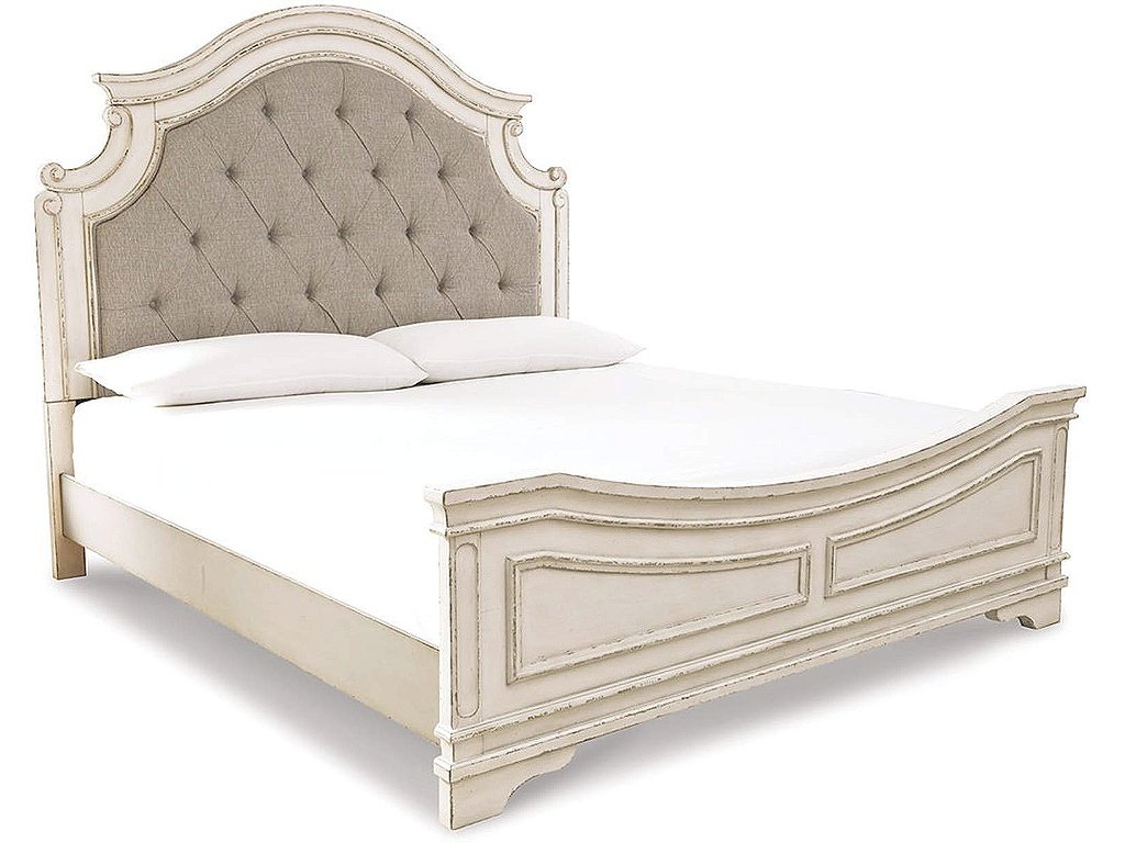 Realyn California King Upholstered Panel Bed