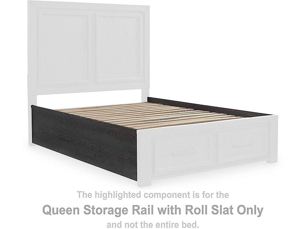 Foyland Queen Panel Rails with Roll Slats