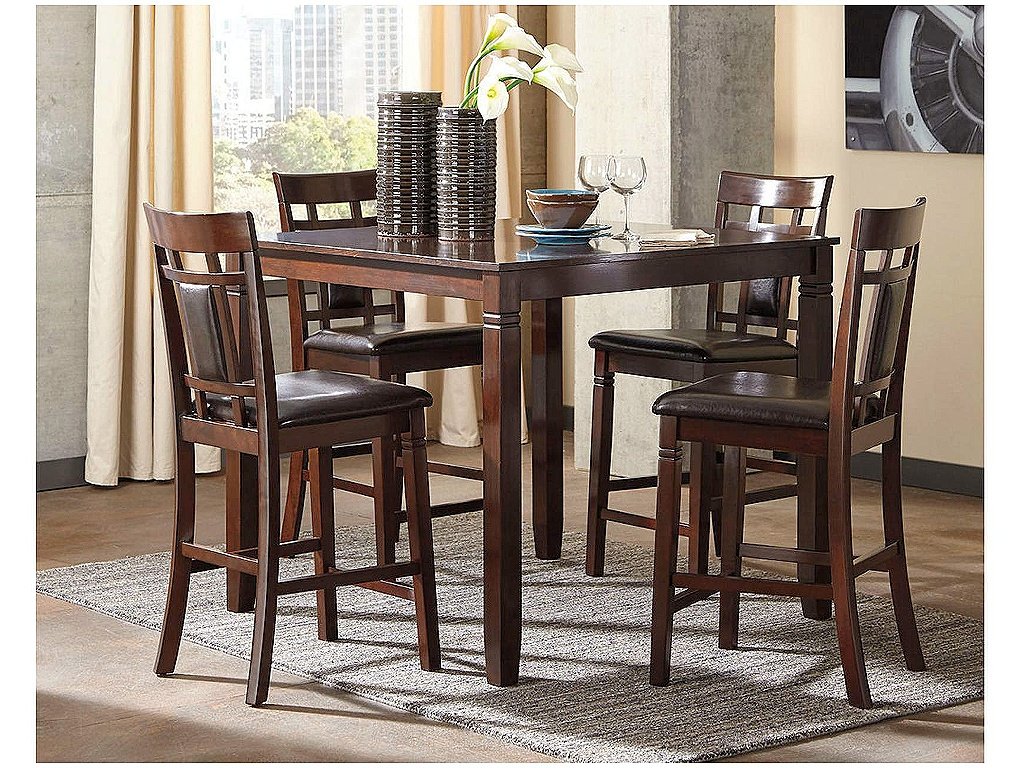 Bennox Counter Height Dining Table and Bar Stools (Set of 5)