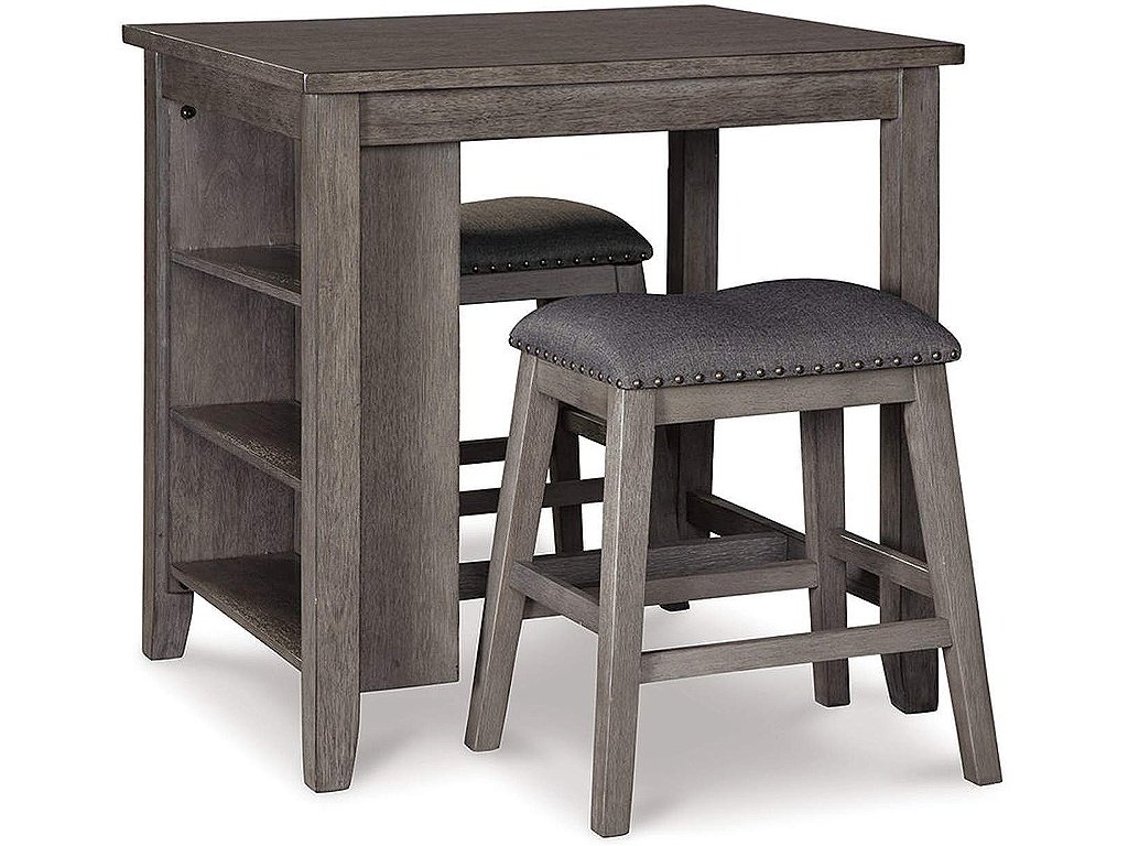 Caitbrook Counter Height Dining Table and Bar Stools (Set of 3)