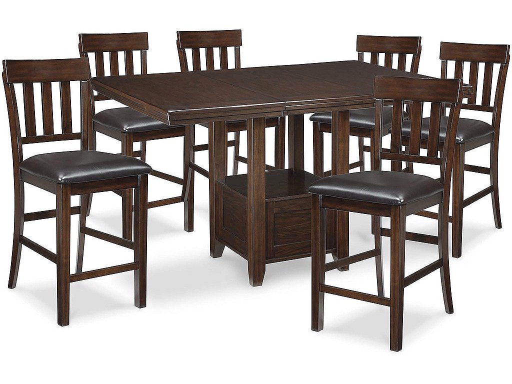 Haddigan Counter Height Dining Table and 6 Barstools