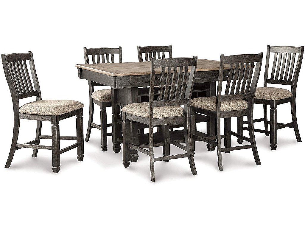 Tyler Creek Counter Height Dining Table and 6 Barstools