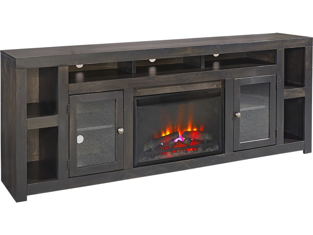 84" Fireplace Console W/ 2 Doors