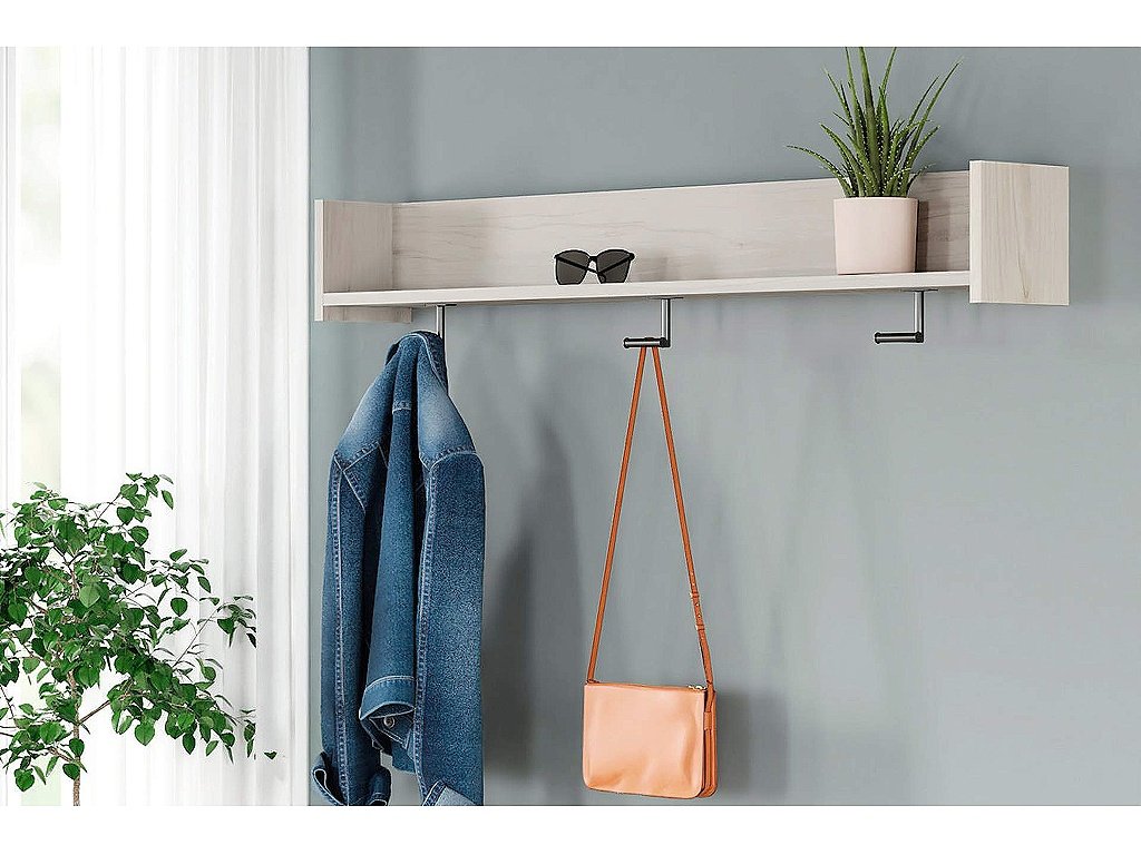 Socalle Wall Mounted Coat Rack with Shelf