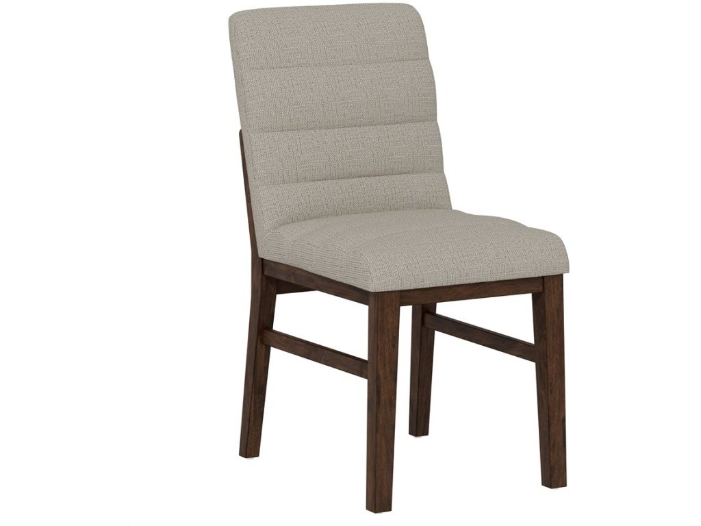 Upholstered Side Chair W /  Stretcher