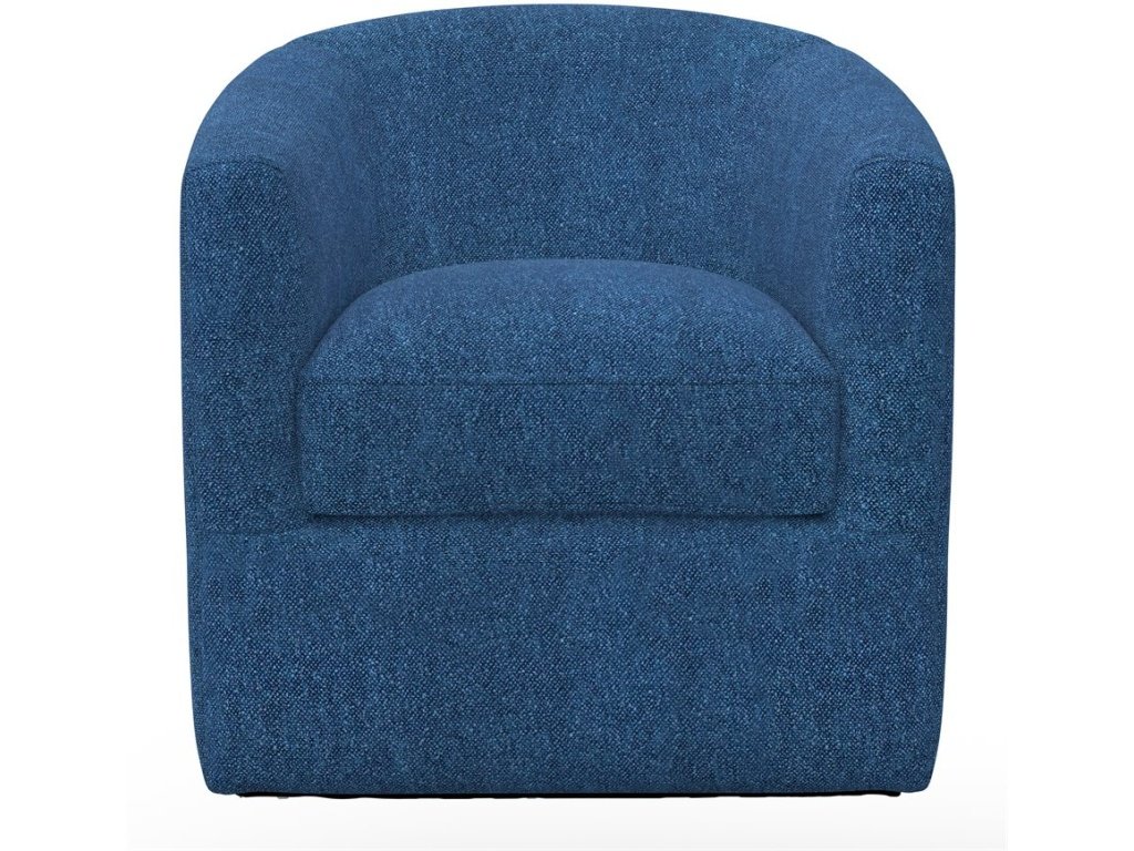 Swivel Chair - Navy Textured