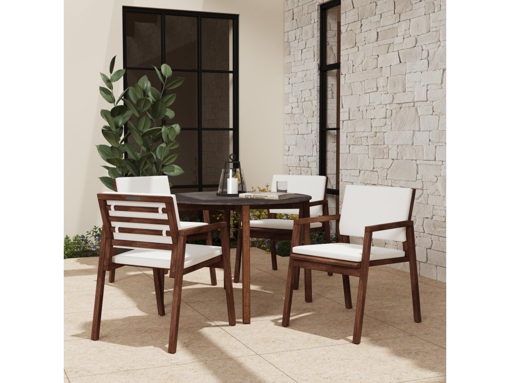 Nova Canvas Natural 5-Piece Dining Set