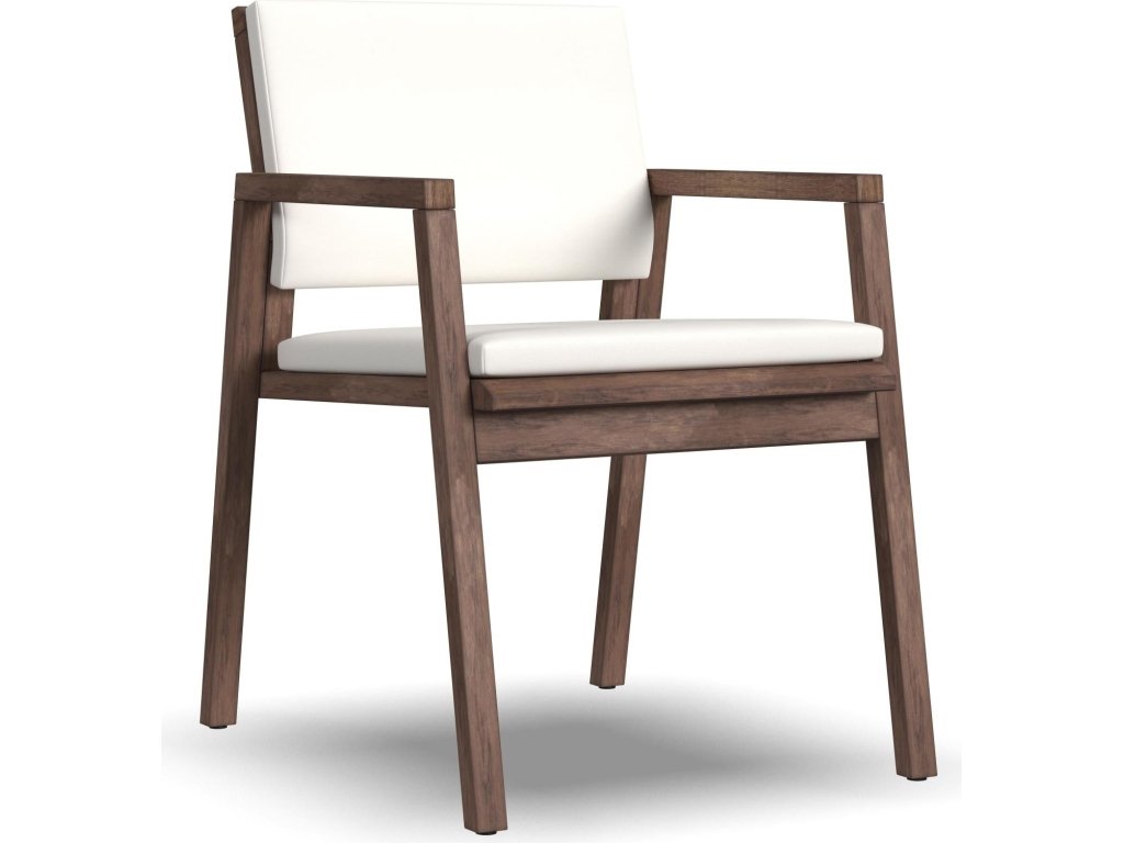 Nova Canvas Natural Pair of Arm Dining Chairs