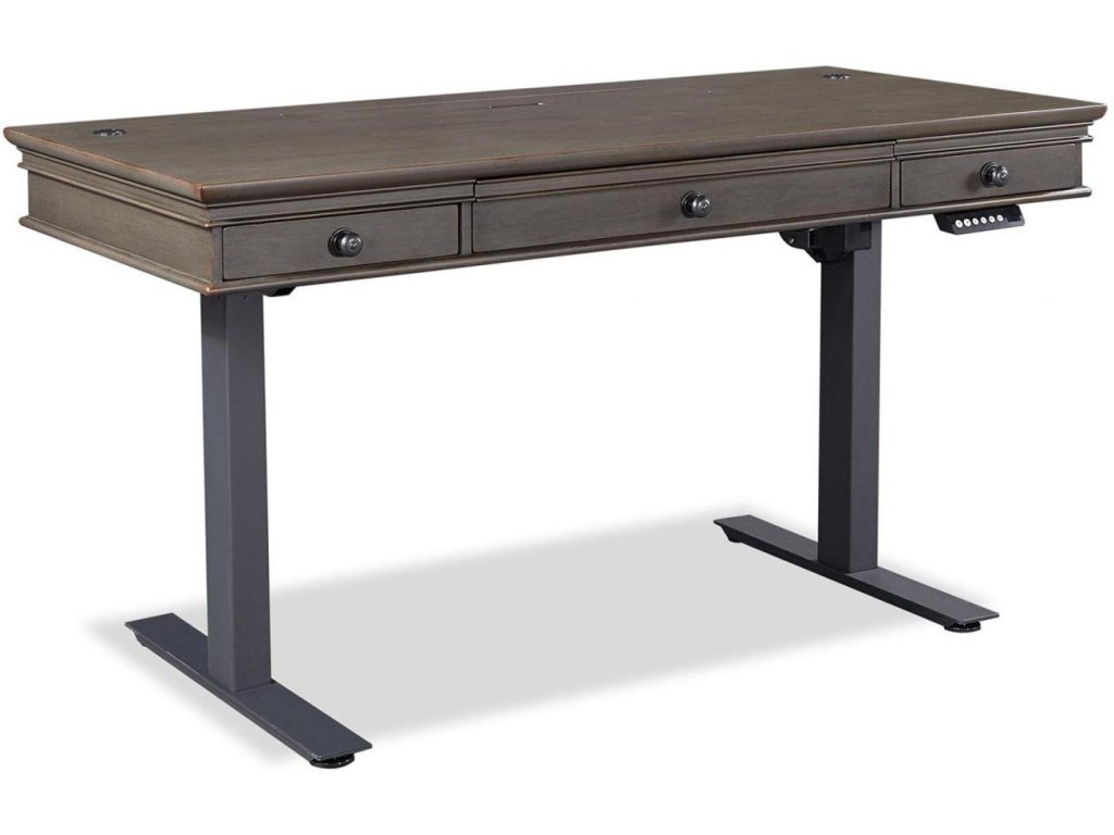 Adj. Desk Base - Black