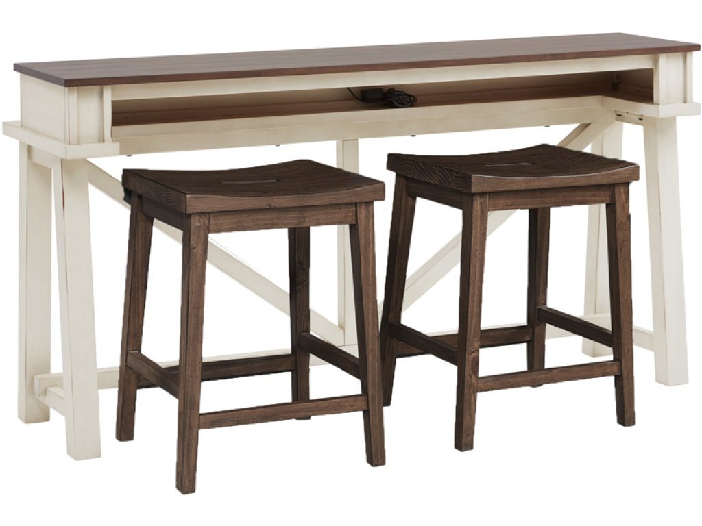 Console Bar Table W/Stools