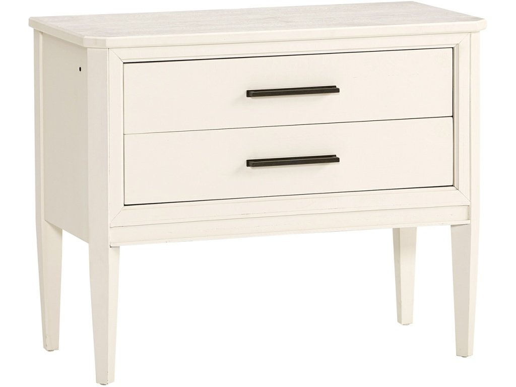 White Liv360 Nightstand