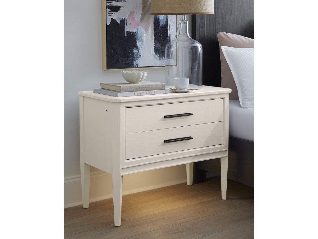 White Liv360 Nightstand