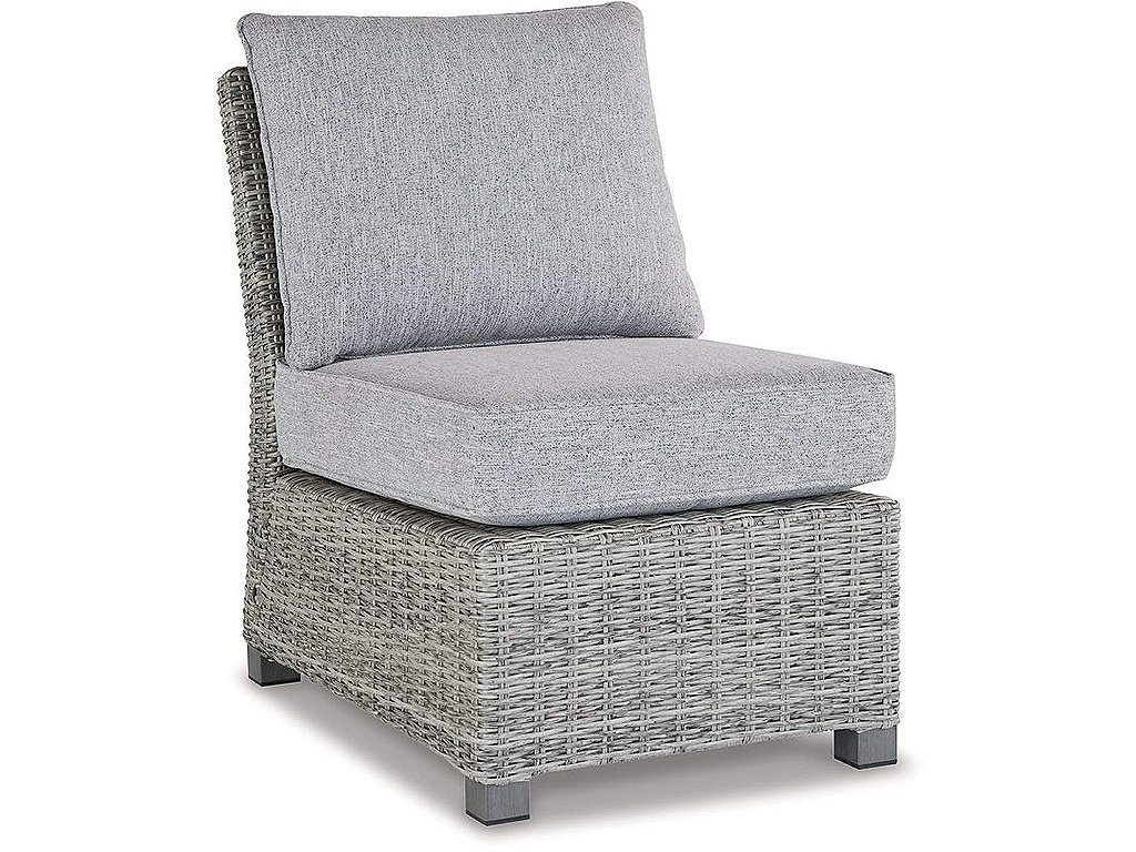 Naples Beach Armless Chair with Cushion