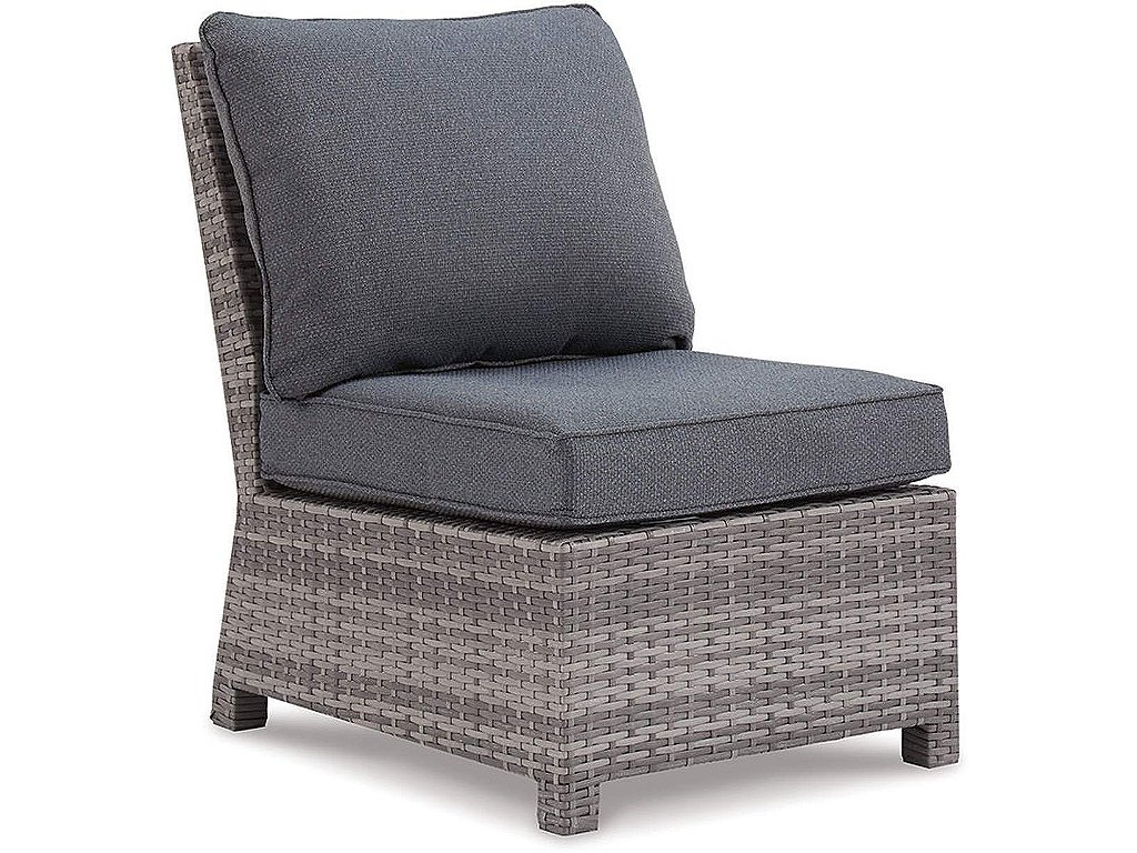 Salem Beach Armless Chair with Cushion