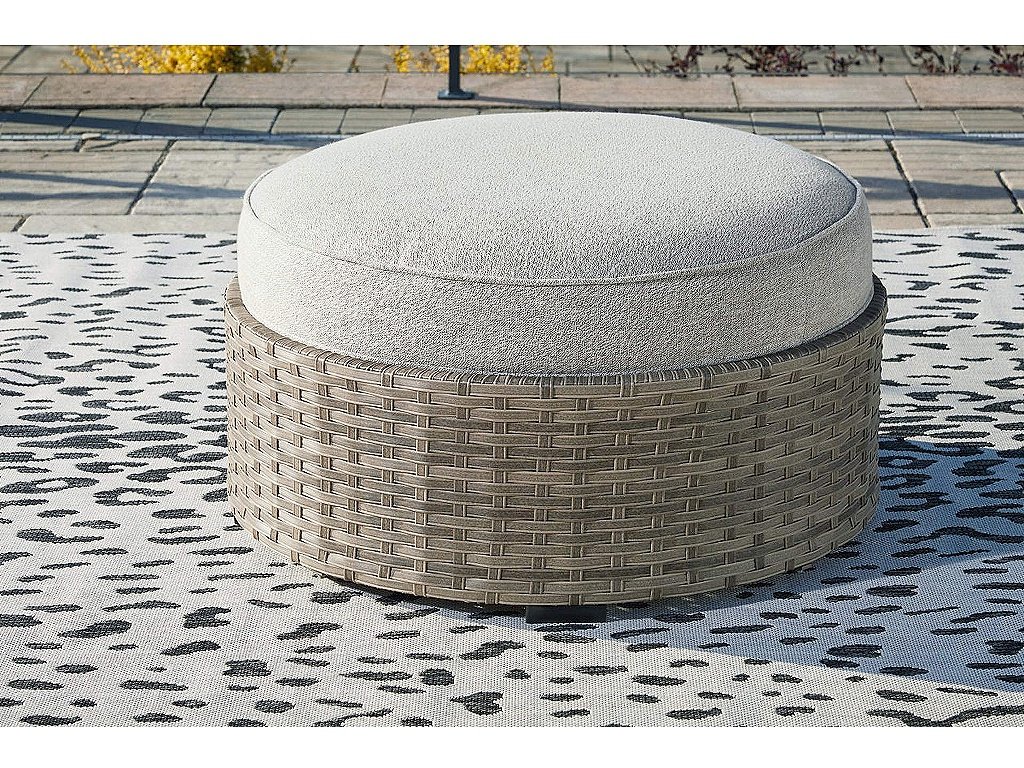 Calworth Outdoor Ottoman with Cushion