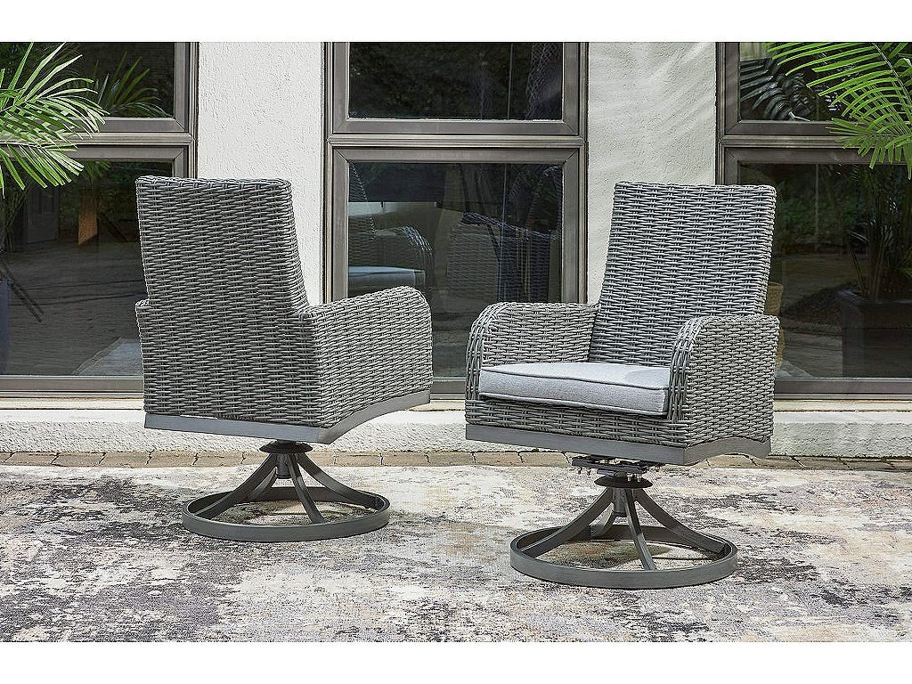 Elite Park Swivel Chair with Cushion (Set of 2)