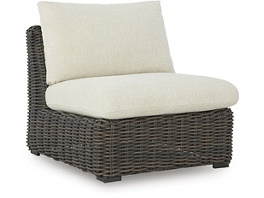 Kimora Outdoor Armless Chair with Cushion