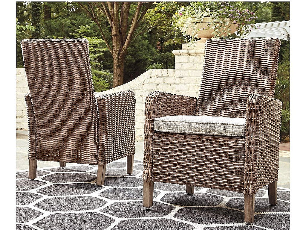 Beachcroft Outdoor Arm Chair with Cushion (Set of 2)