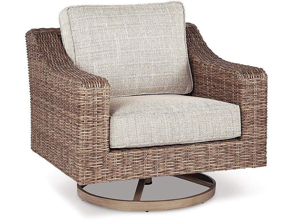 Beachcroft Outdoor Swivel Lounge with Cushion