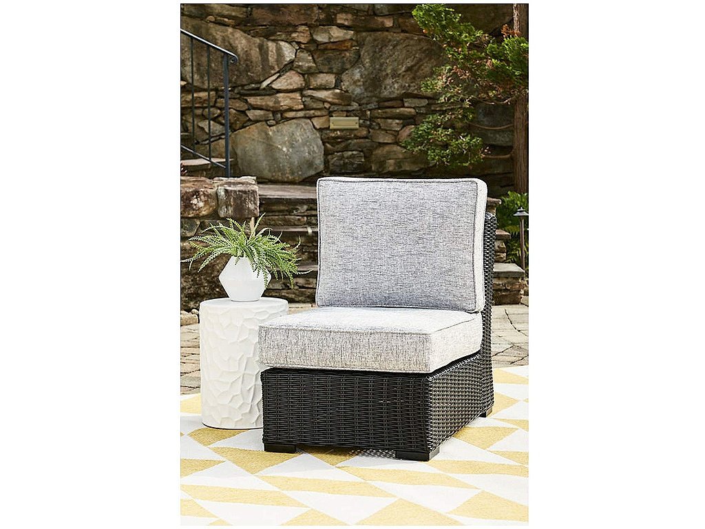 Beachcroft Outdoor Armless Chair with Cushion