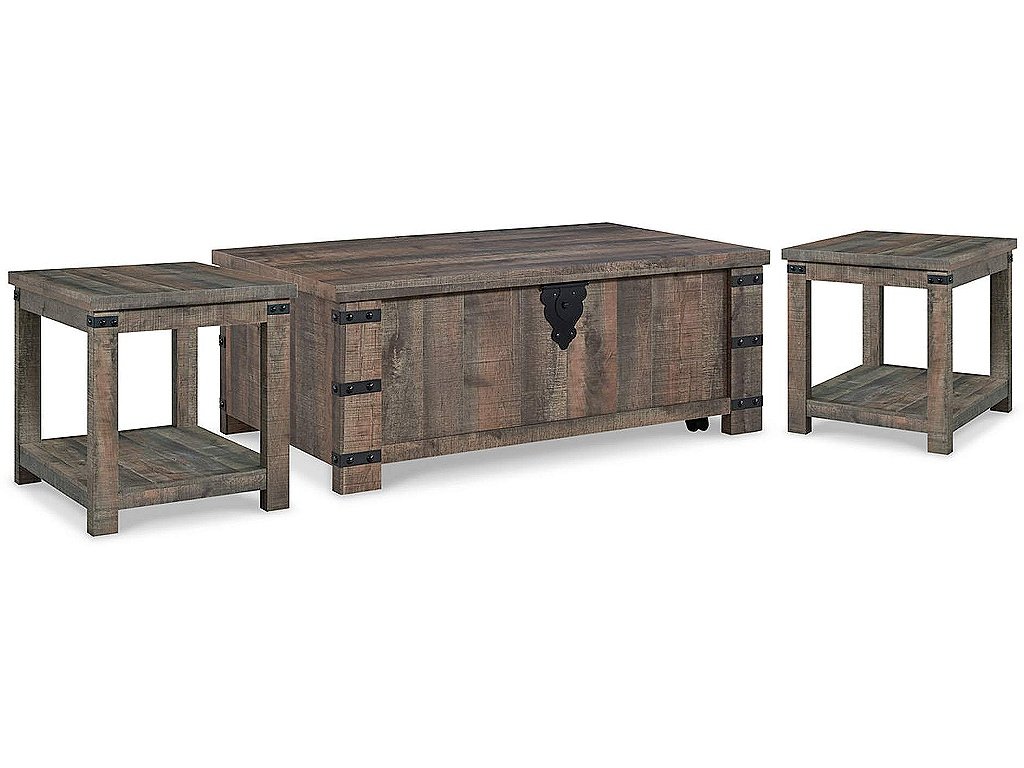 Hollum Lift-top Coffee Table and 2 End Tables