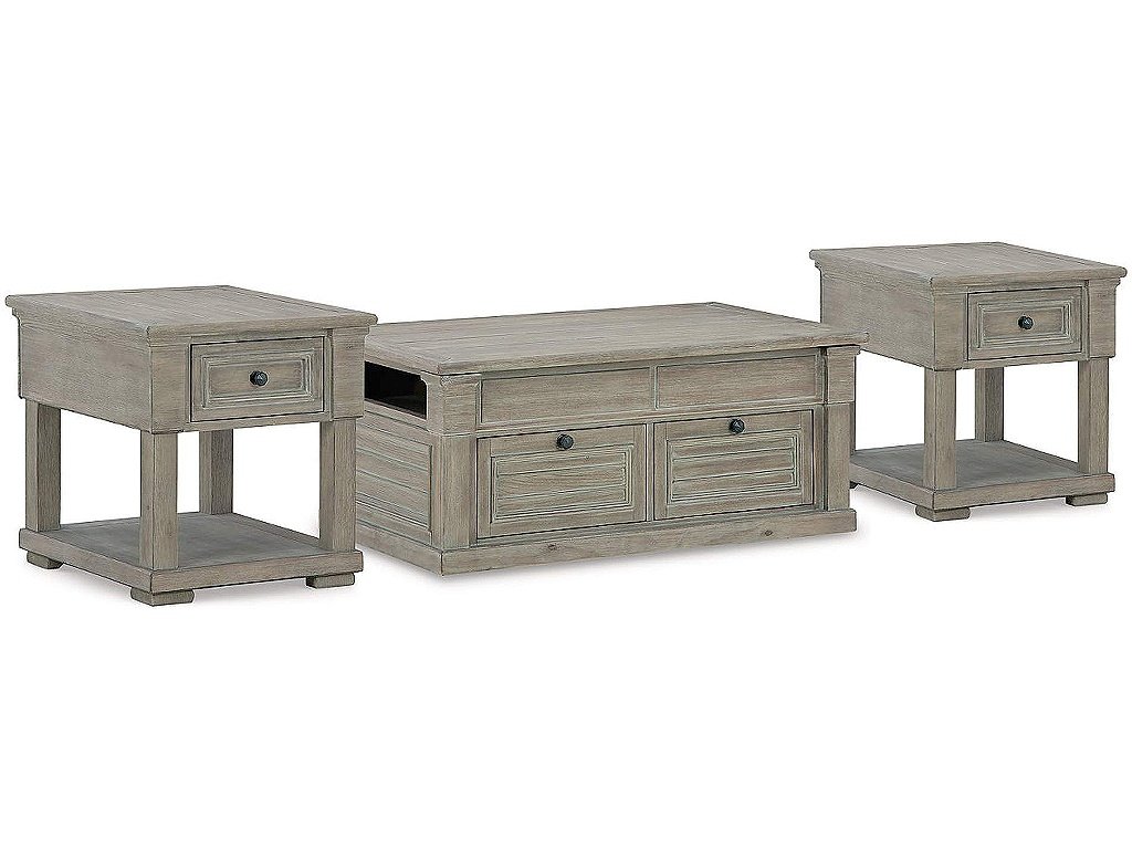 Moreshire Lift-top Coffee Table and 2 End Tables