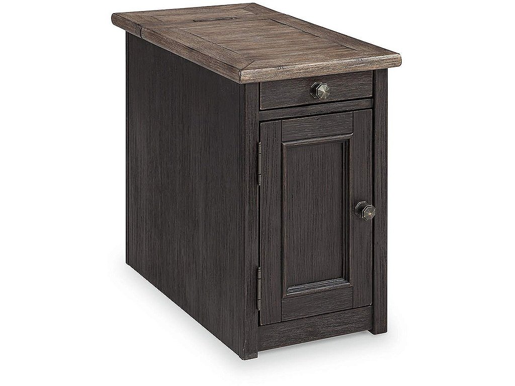 Tyler Creek Chairside End Table with USB Ports & Outlets