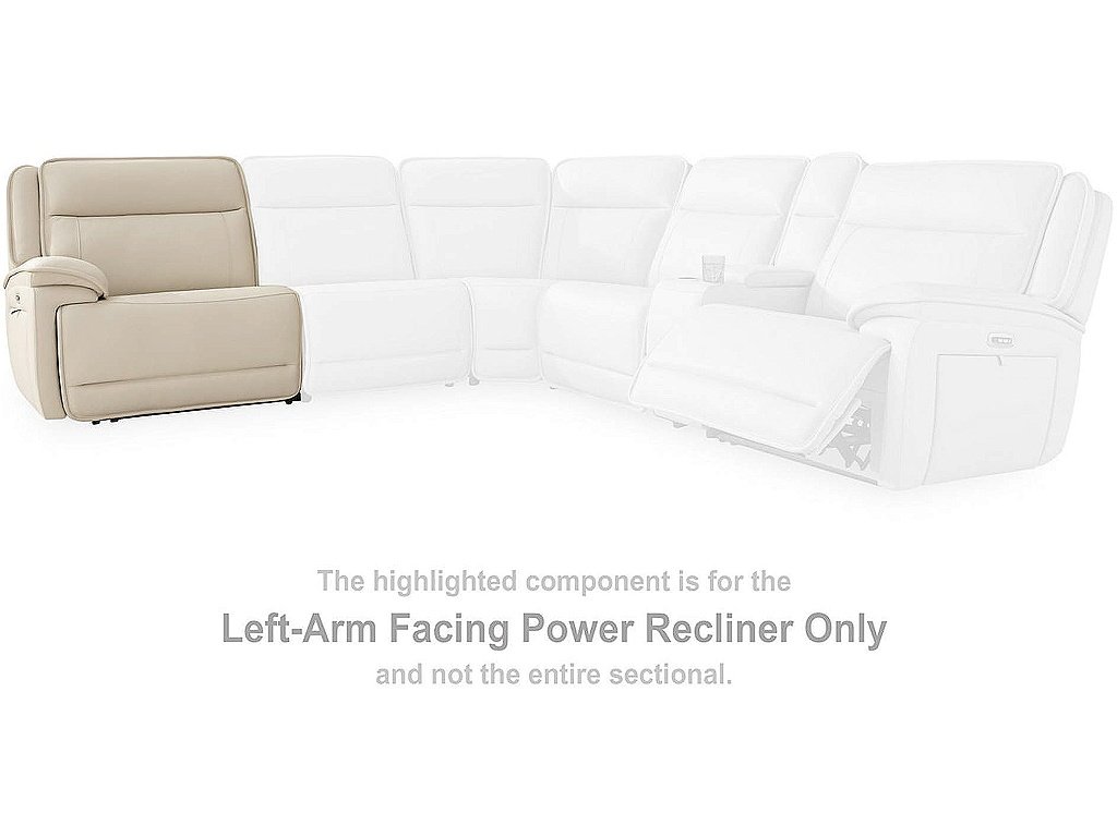 Double Deal Left-Arm Facing Power Recliner