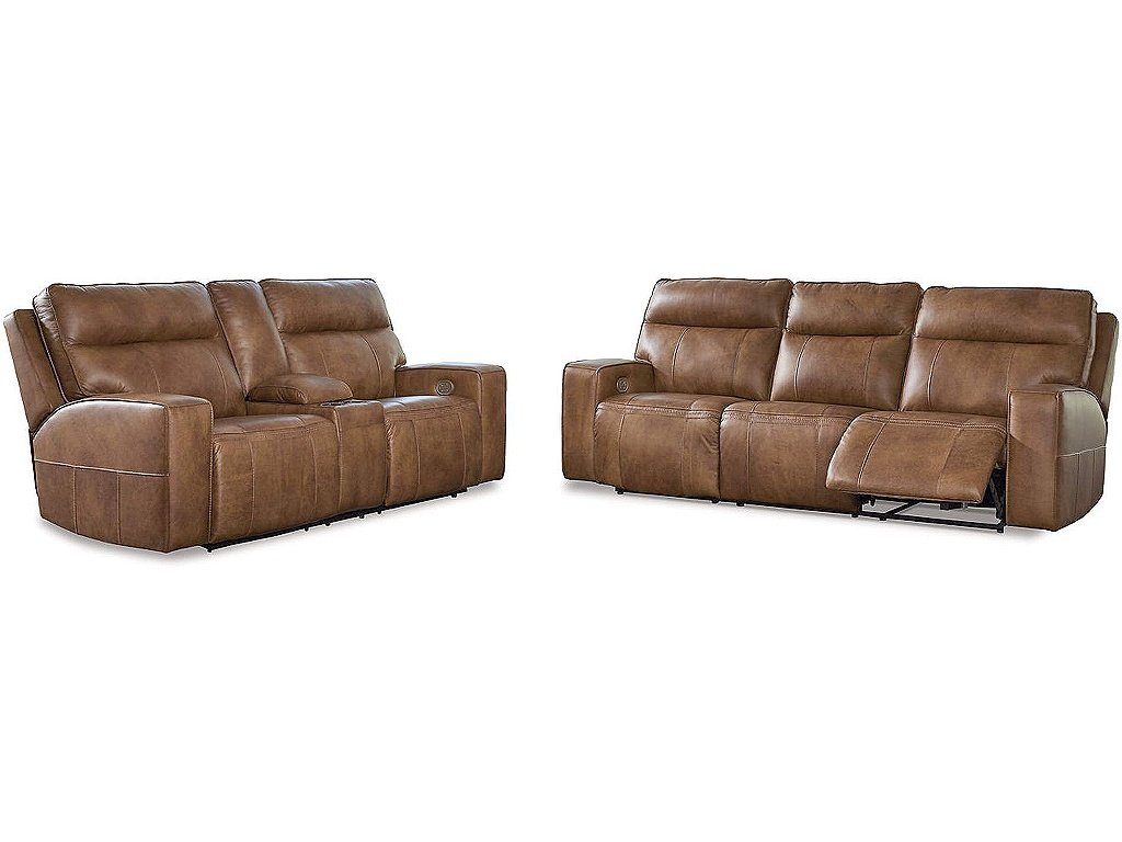 Game Plan Power Reclining Sofa and Loveseat