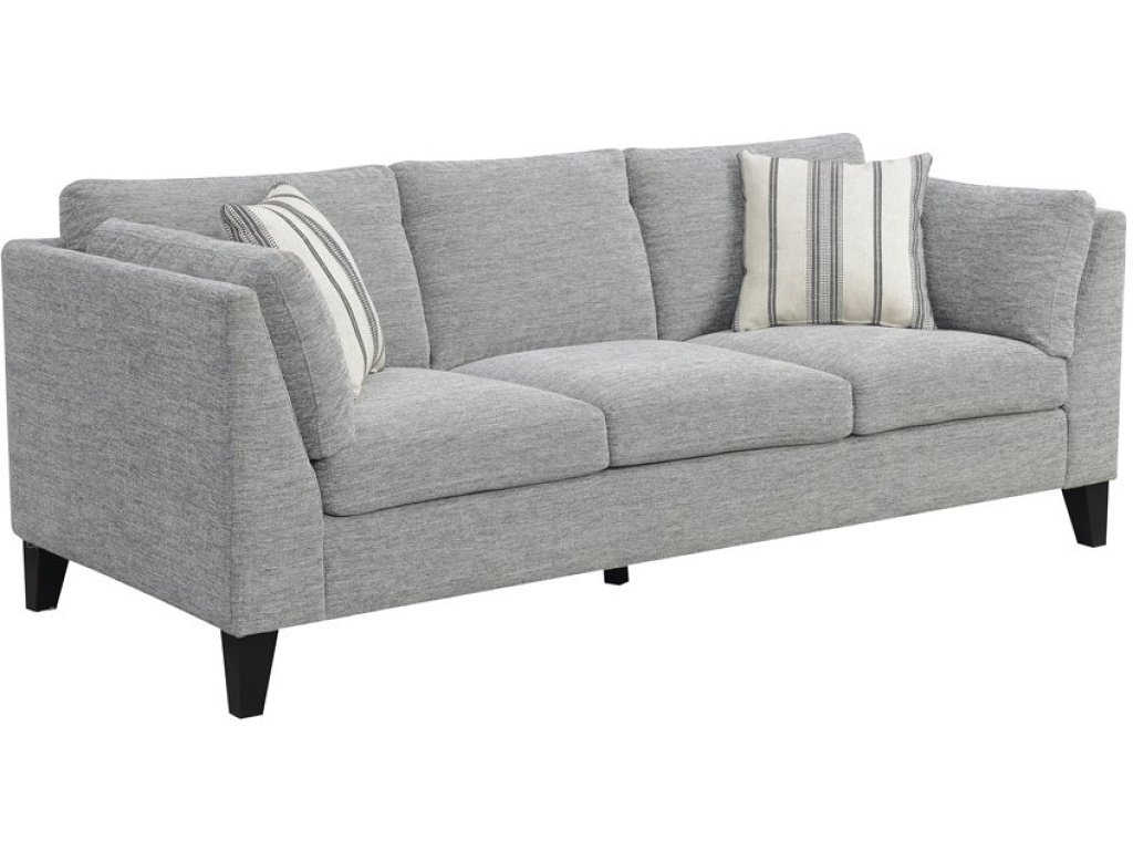 Sofa W / 2 Accent Pillows-Gray