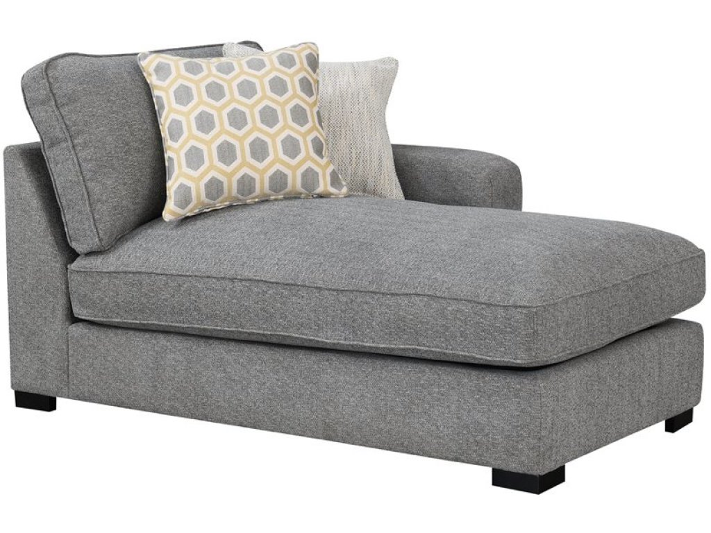 Rsf Chaise W / 2 Pillows-Light Grey