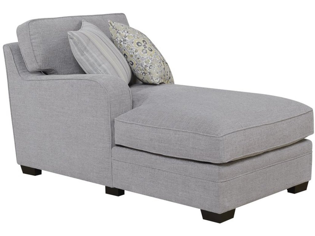 Lsf Chaise W / 2 Pillows-Light Grey