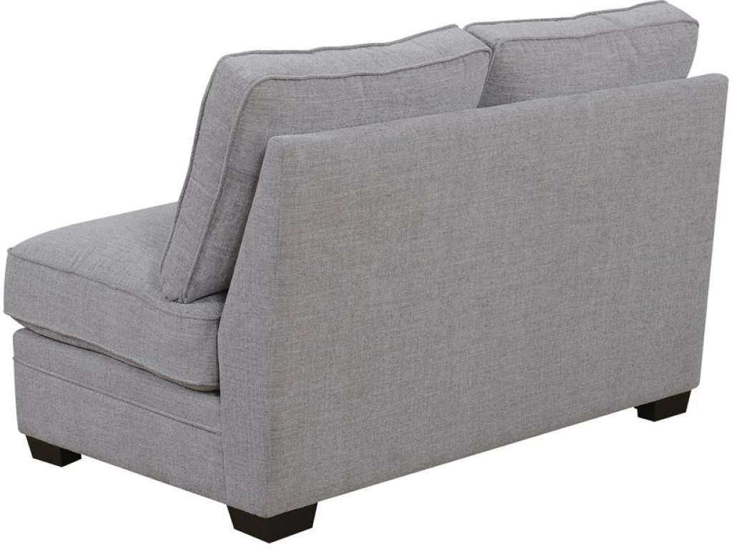 Armless Loveseat-Light Grey