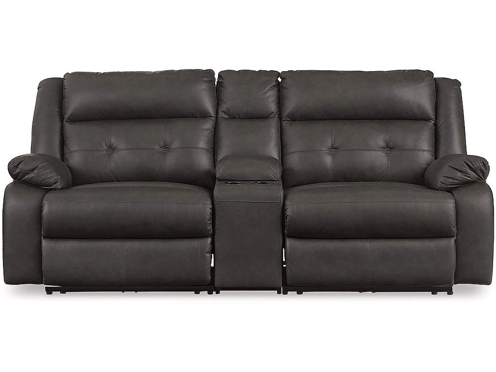 Mackie Pike 3-Piece Power Reclining Sectional Loveseat with Console