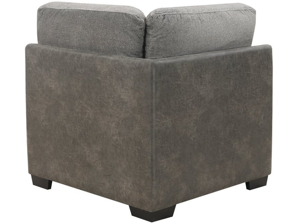 Corner Chair W / 3 Pillows-Grey