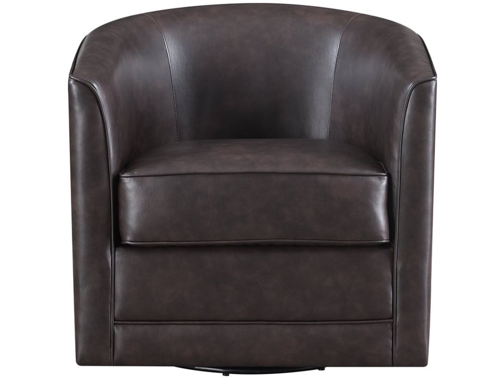 Swivel Chair-Dark Brown