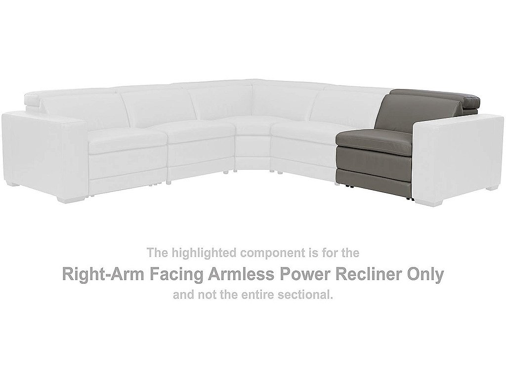 Texline Right-Arm Facing Armless Power Recliner