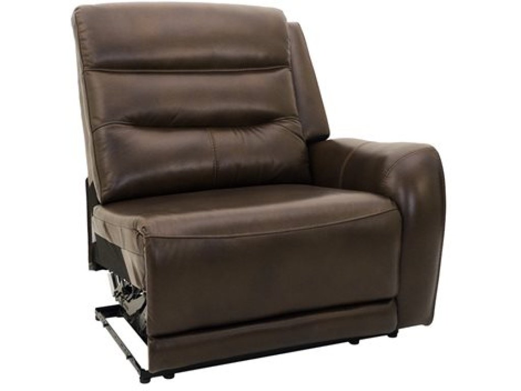 Dual Power Rsf Recliner - Brown Leather